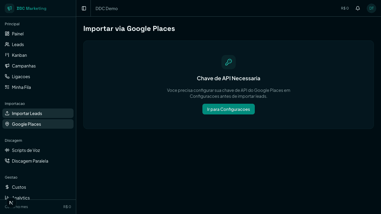 Busca no Google Places com mapa