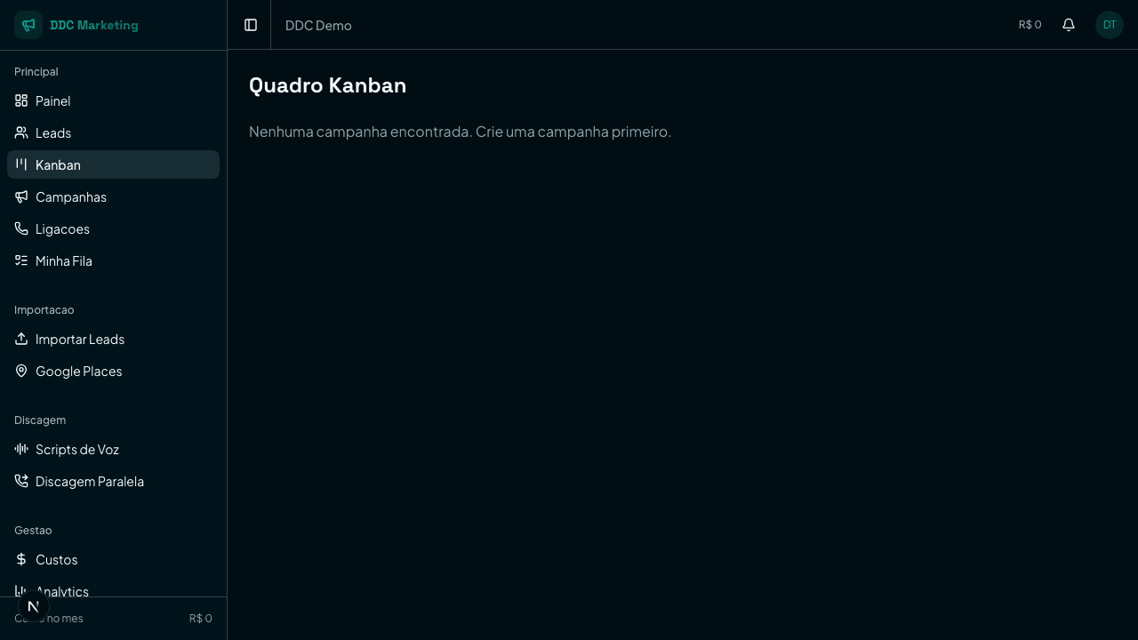 Quadro Kanban com sugestões de IA